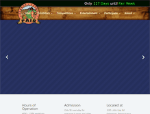 Tablet Screenshot of carboncountyfair.com